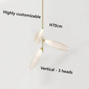 Modern nordic glass chandelier for interior decoration
