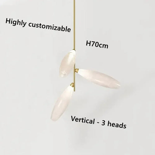 Modern nordic glass chandelier for interior decoration - vue 10 sur 14