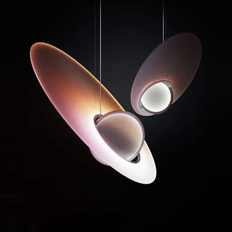 Nordic space satellite pendant light