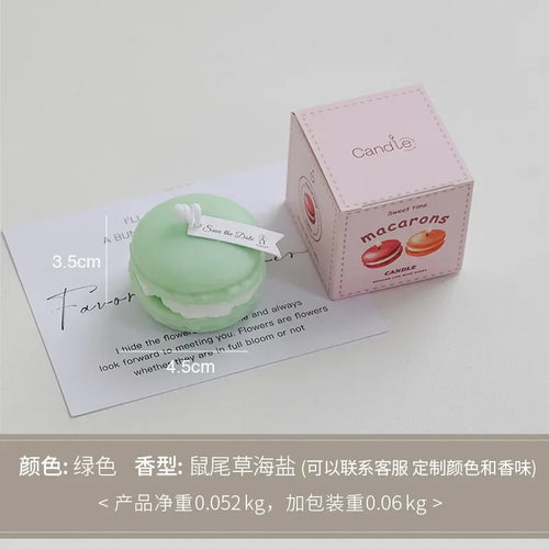 mini macaron scented candle for home decor and souvenirs - vue 14 sur 13