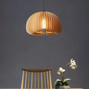 Retro wooden pendant light for kitchen island
