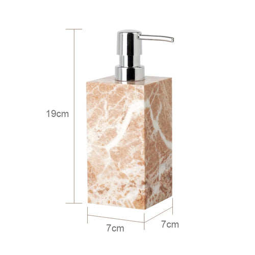 natural marble bathroom accessory set - vue 16 sur 17
