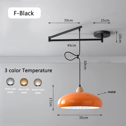 lustre led avec bras réglable pour bar et restaurant - vue 13 sur 25