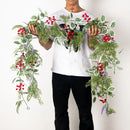 Artificial plants for Christmas decoration festive hanging garland