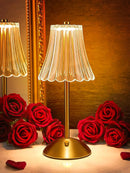 Rechargeable wireless touch desk lamp for reading and decor
