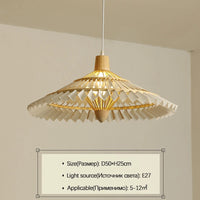 Creative Chinese-style woven bamboo chandelier for decorative lighting
