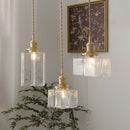 Retro glass pendant light with creative LED for vintage lighting