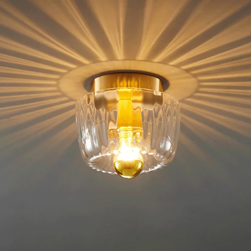 Modern glass wall light for indoor decoration