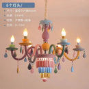 Kawaii crystal rainbow chandelier for children's bedroom decor