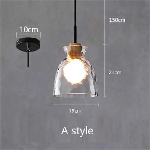 Modern nordic LED pendant light decorative indoor fixture - vue 8 sur 8