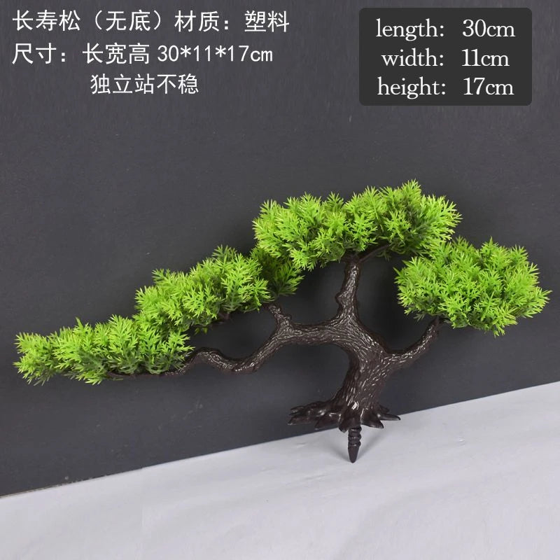 Artificial bonsai plant in plastic for interior decoration - vue 7 sur 41