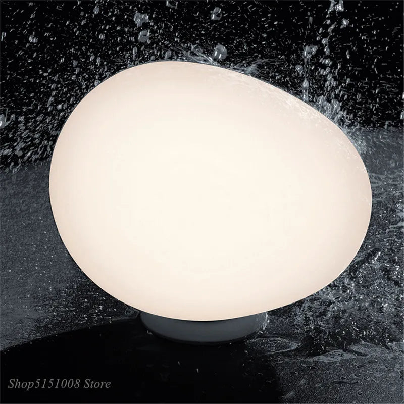 Modern glass desk lamp with creative Nordic decorative design - vue 5 sur 6