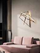 Postmodern stainless steel and silicone wall light for luxury decor