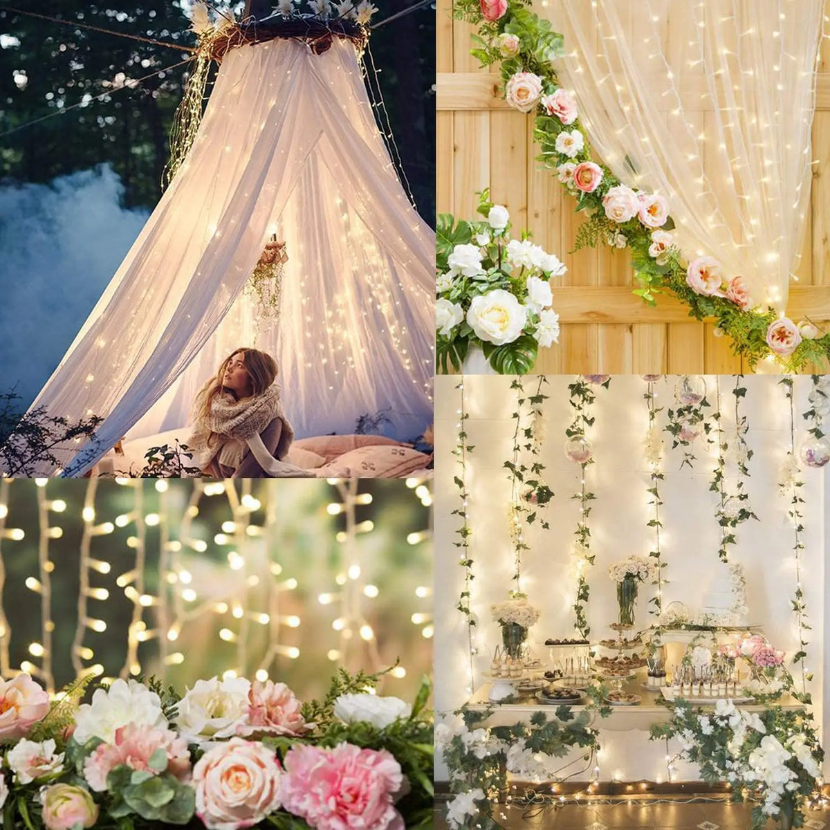 LED string light garland for Christmas and New Year decorations - vue 5 sur 9