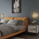 Modern gold metal wall light for a minimalist atmosphere