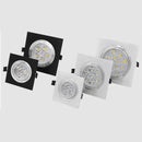 Dimmable square LED spotlight for interior decoration