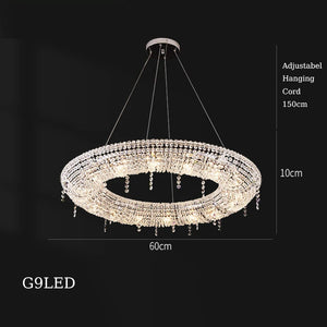 Decorative crystal chandelier for elegant indoor lighting