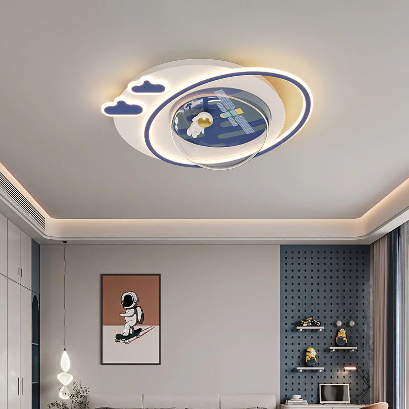 Astronaut LED ceiling light for children