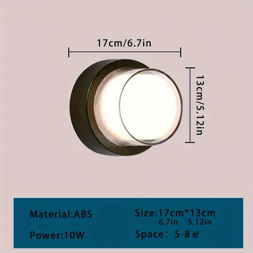 Modern waterproof outdoor ceiling light for garden and balcony - vue 9 sur 8