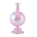 Retro glass taper candle holders for elegant decor