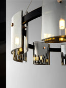 Modern glass chandelier for elegant designer lighting