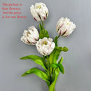 Artificial tulip flowers for festive and holiday decoration