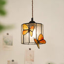 Multicolour Tiffany-style chandelier for children's interior lighting