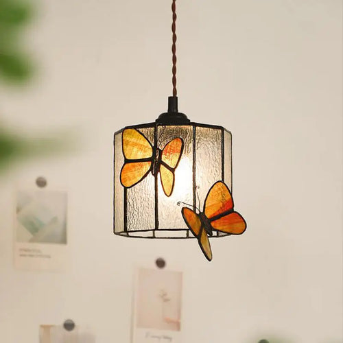 Multicolour Tiffany-style chandelier for children's interior lighting - vue 2 sur 9