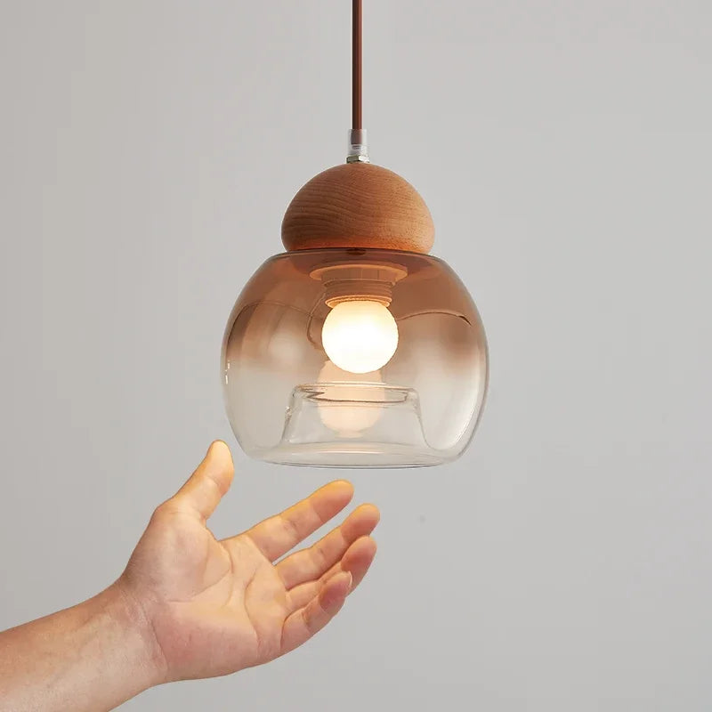 Retro glass pendant chandelier for modern decor