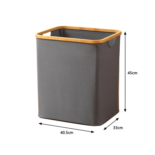 foldable laundry basket with oxford fabric lid - vue 15 sur 17