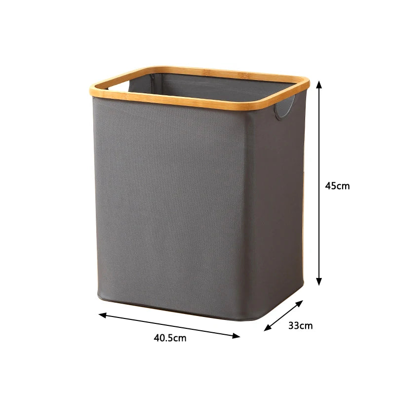 foldable laundry basket with oxford fabric lid - vue 14 sur 17
