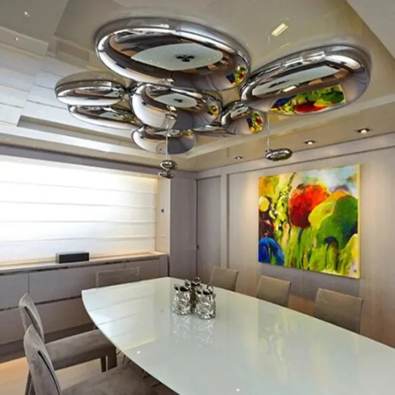 Modern simple design LED ceiling light decorative indoor fixture - vue 6 sur 8