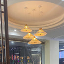 Creative Chinese-style woven bamboo chandelier for decorative lighting