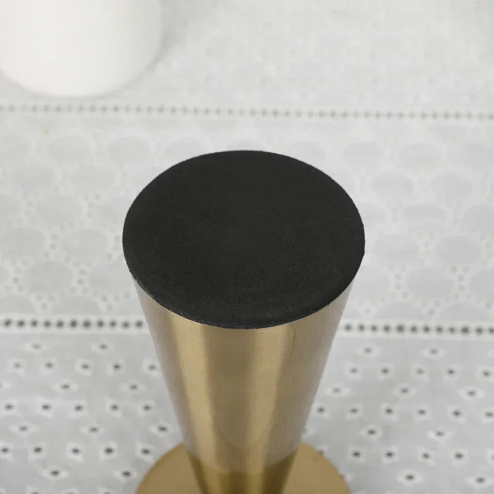 Set of 3 metal candle holders for wedding decor and luxury gifts - vue 4 sur 6