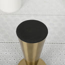 Set of 3 metal candle holders for wedding decor and luxury gifts