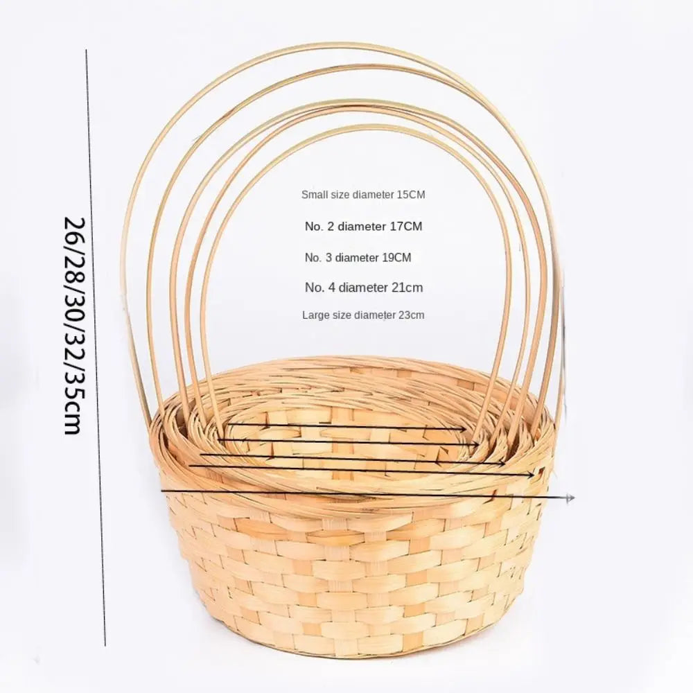 Handmade multifunction rattan storage basket for kitchen or flowers