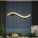 Modern copper wall light gold line decor for living room and hallway