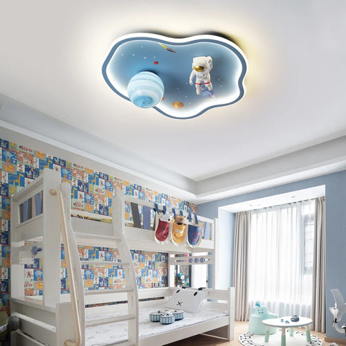 Children's astronaut cartoon LED lamp with eye protection - vue 3 sur 10