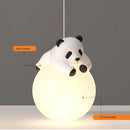 Panda resin pendant light for children's room