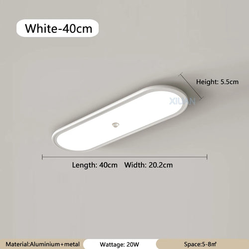 Modern round ceiling light with PIR motion sensor - vue 16 sur 18