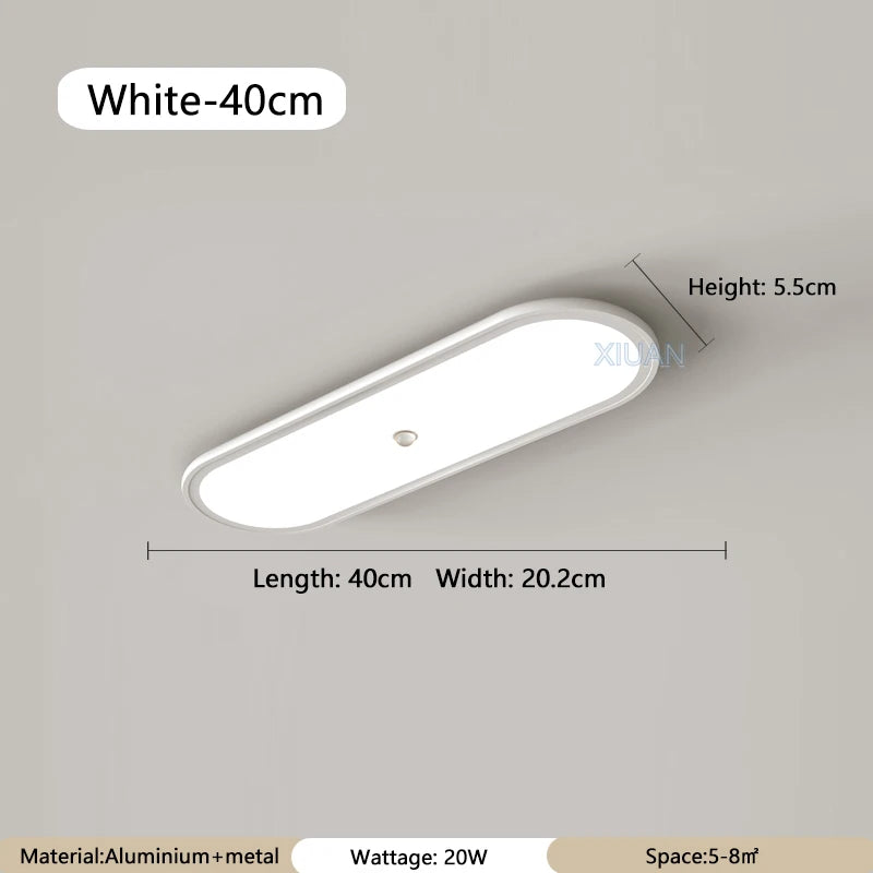 Modern round ceiling light with PIR motion sensor - vue 15 sur 18