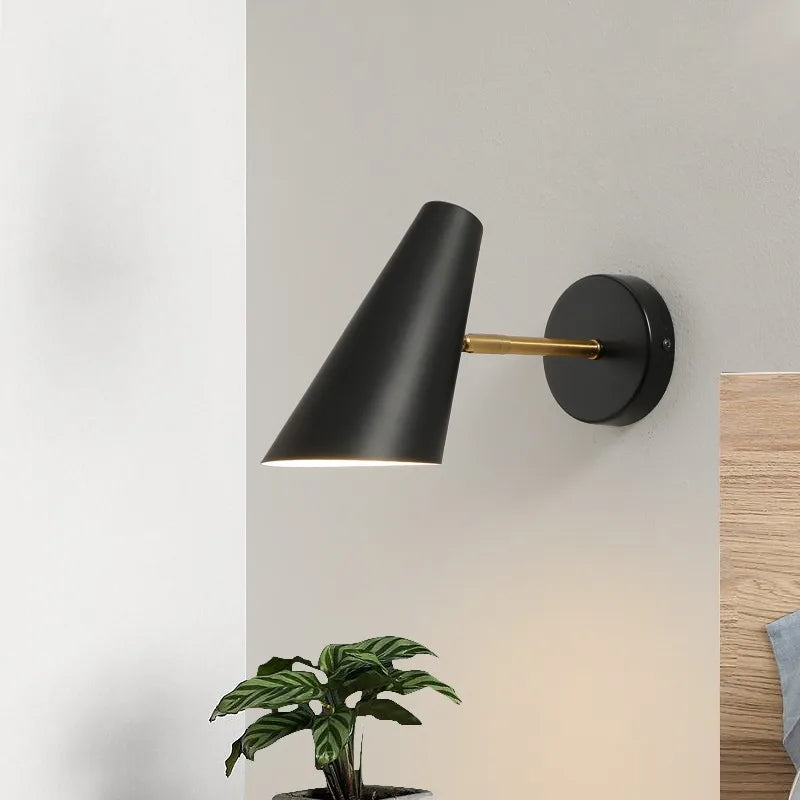 Modern Nordic bedside lamp with adjustable creative switch