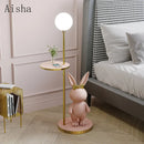 Nordic rabbit floor lamp for children's room