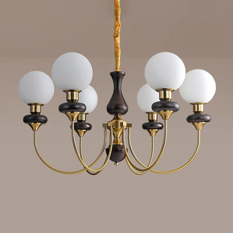 French retro style LED ceiling chandelier pendant light