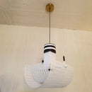 Nordic design zebra stripe road sign pendant light for creative decor