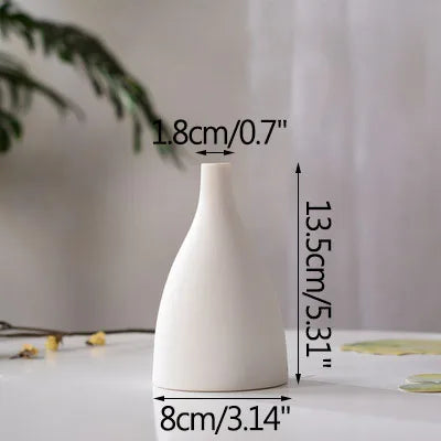 modern ceramic vase for dried flowers handmade decoration - vue 11 sur 12