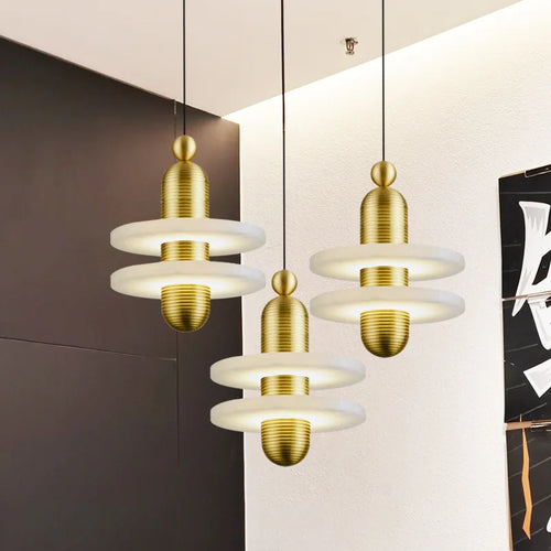 Nordic design natural marble chandelier for elegant interiors