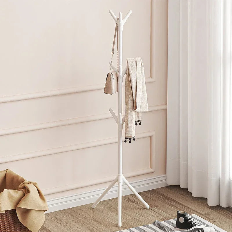 practical and mobile branch-shaped floor-standing coat rack