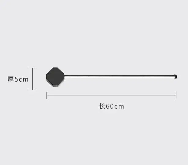 modern aluminum led vanity light for mirror and makeup - vue 8 sur 9