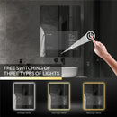 android touch smart mirror with led screen 2024